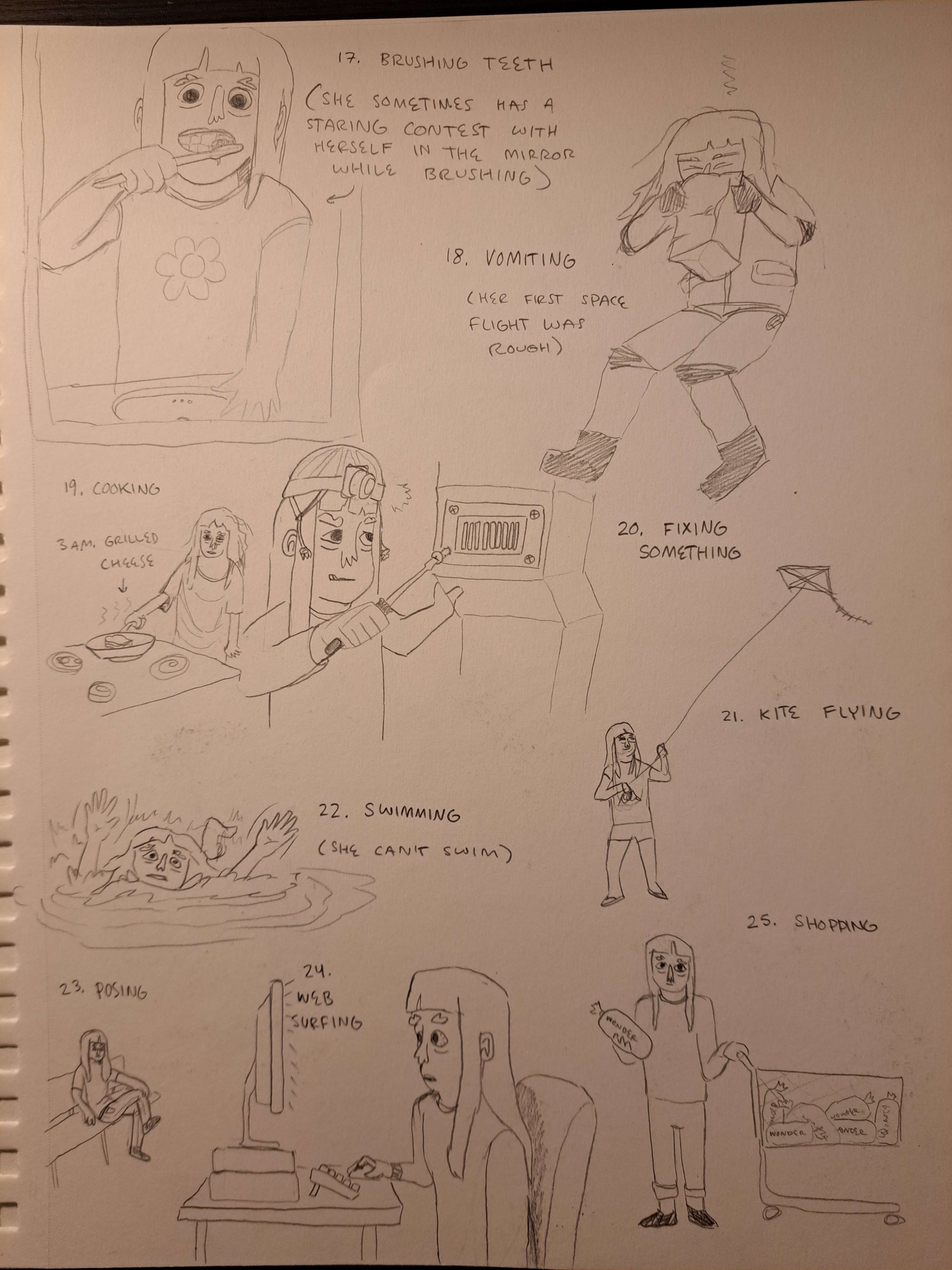 Kels in various poses